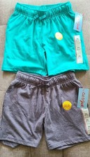 Cat  Jack Youth Boys Pull-On Drawstring Cotton Shorts Size XS Set of Two New