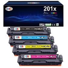 4 Pack HP 201A 201X High-Yield Toner Cartridge for M277dw M252dw
