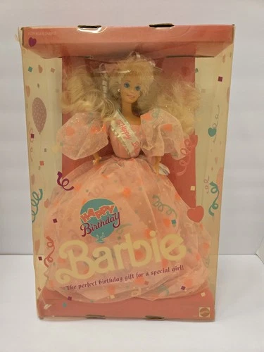 Happy Birthday Barbie Mattel #7913 Vintage Pre-owned 1990 Free Shipping