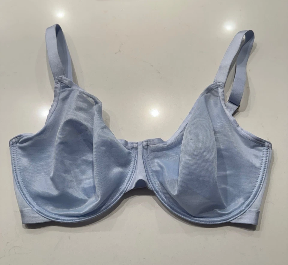 Бюстгальтер SOMA лот 34G Unbelievable Lift без подкладки идеальное покрытие на косточках синий черный - Изображение 2 из 4