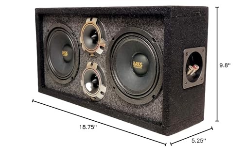 Bass Rockers 6.5" Loaded Chuchera Box with 6.5" Outdoor Home & 6.5 Inch