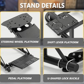 Marada Racing Simulator Cockpit Round Tube Adjustable Fits For Logitech G29 G920