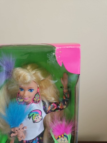 Vintage New In Box 1992 Troll Barbie Doll W/ Mini Troll Doll & Hair Mattel Toys - Picture 4 of 15