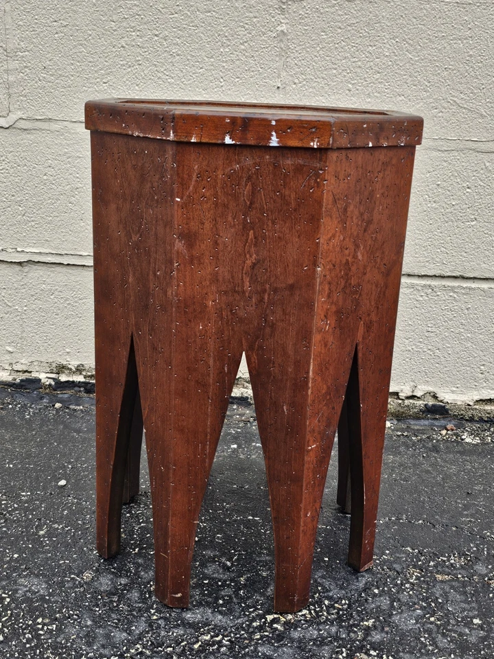 The Kellogg Colección Artes y Manualidades Hexagonal Taboret Planta Soporte Madera Maciza Foto 4 de 4