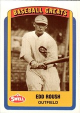 1990 Swell Baseball Greats #35 Edd Roush Cincinnati Reds