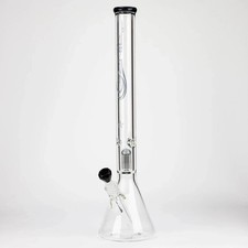 Genie 24" Glass Water Pipes Smoke Ice Catcher Bong Hookah Single Percolator 9MM
