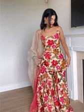 Ready To Wear Pakistani Salwar Kameez Palazzo Suits Indian Dress Wedding Party L