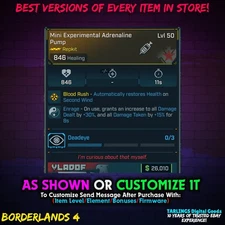 Borderlands 4 🎉 Adrenaline Pump ✨ Many Options/Best Rolls ⭐ Or Customize! ⭐