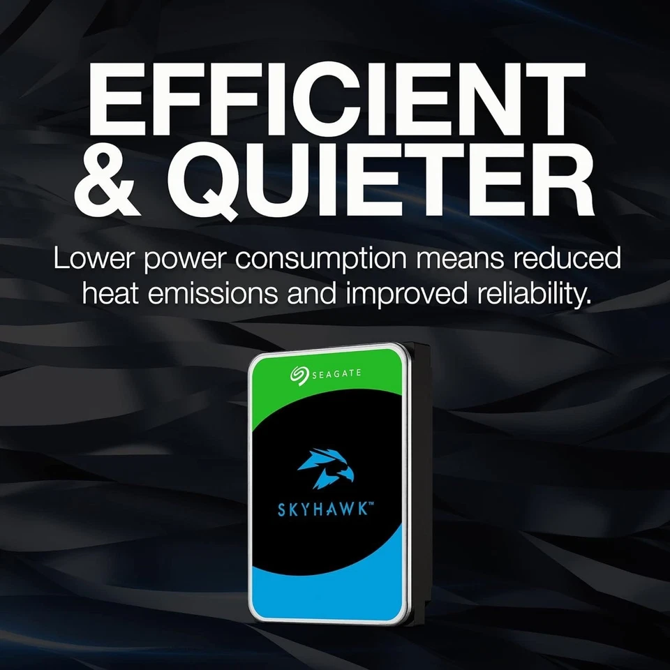 Seagate SkyHawk 3.5 SATA3 CCTV Survillance Internal Hard Drive 1/2/4/8 TB HDD - Image 3 of 4