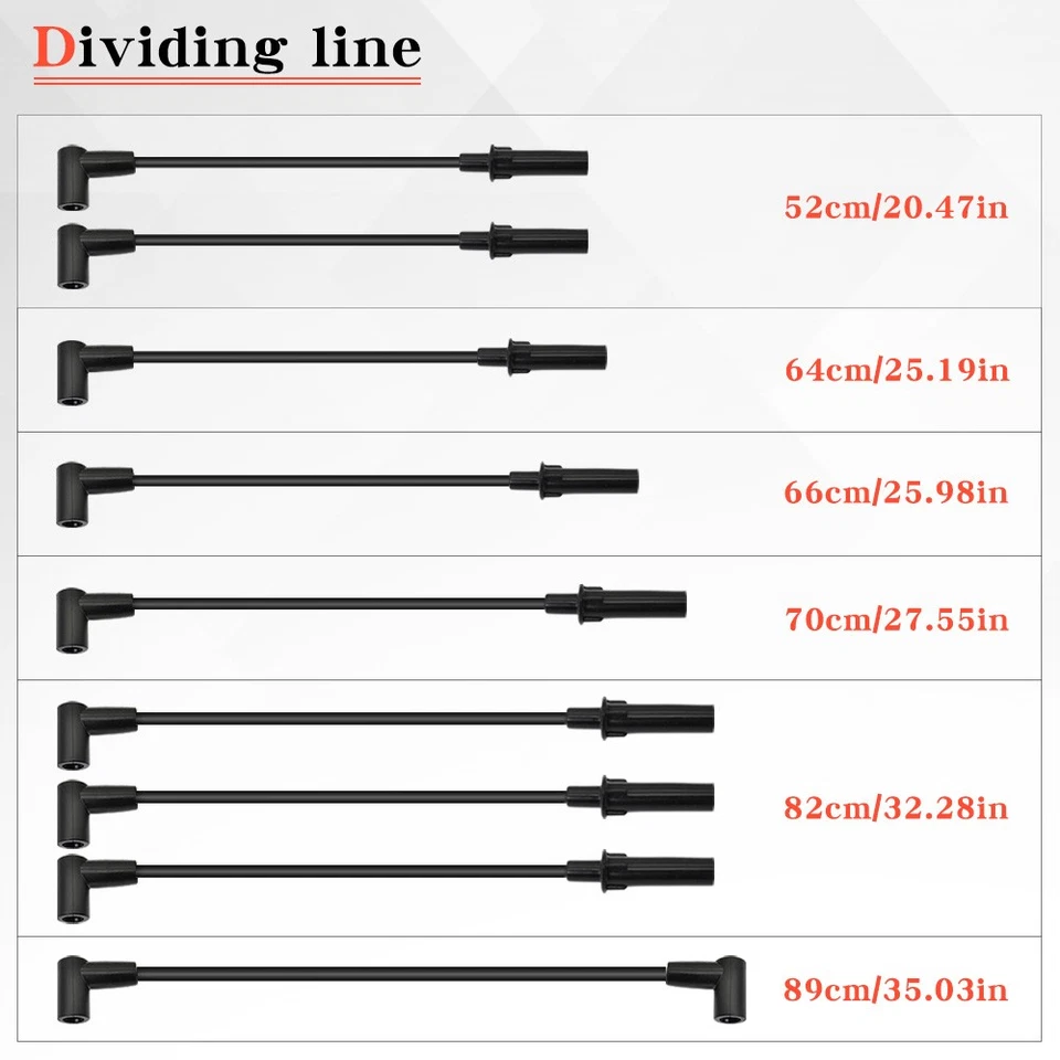 Juego de cables de bujía para Dodge Durango 1998-2003 Ram 1500 1994-2003 5,9 L 5,2 L EE. UU. Foto 2 de 4