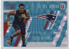 2017 Panini Unparalleled Class of 2017 Rookie Teal 36/49 Derek Rivers #293 no9