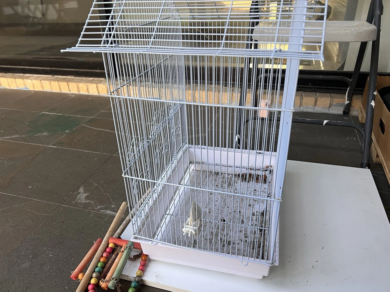 14" Small Parakeet Wire Bird Cage for Finches Canaries Cockatiels Lovebirds
Opens in a new window or