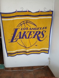 Biederlack Blanket Los Angeles Lakers Purple Yellow