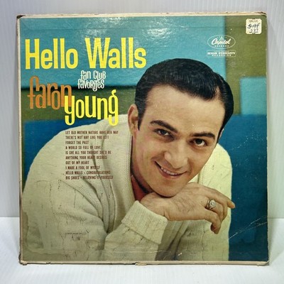 Faron Young   Hello Walls Fan Club Favorites LP Record 1961 Capitol Country 33