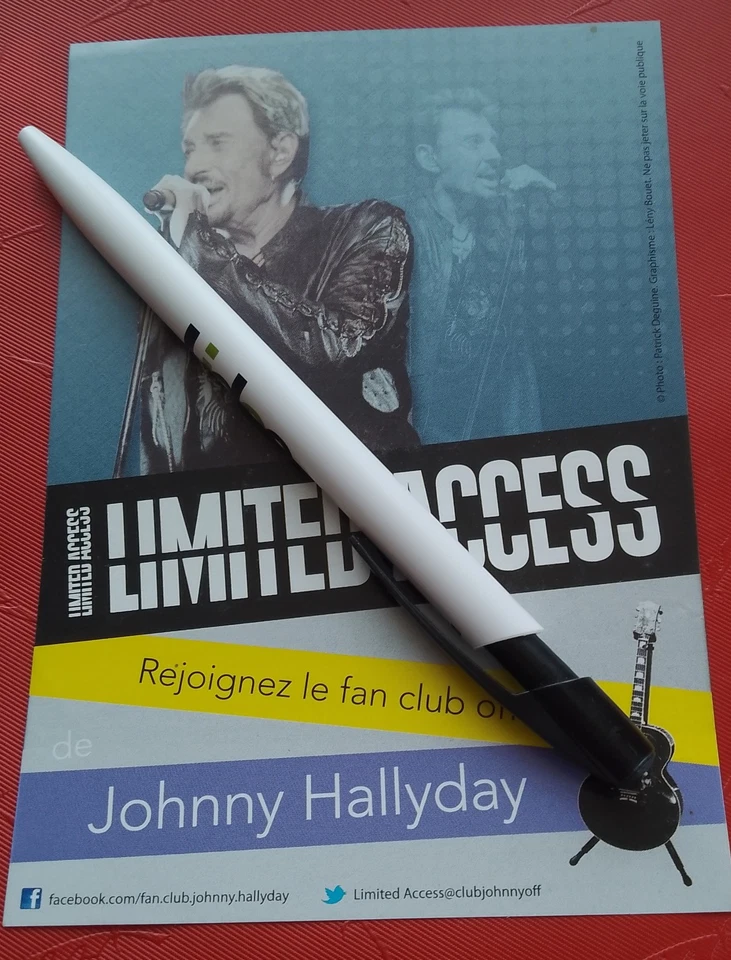 flyer Johnny Hallyday fan club - Photo 1/1