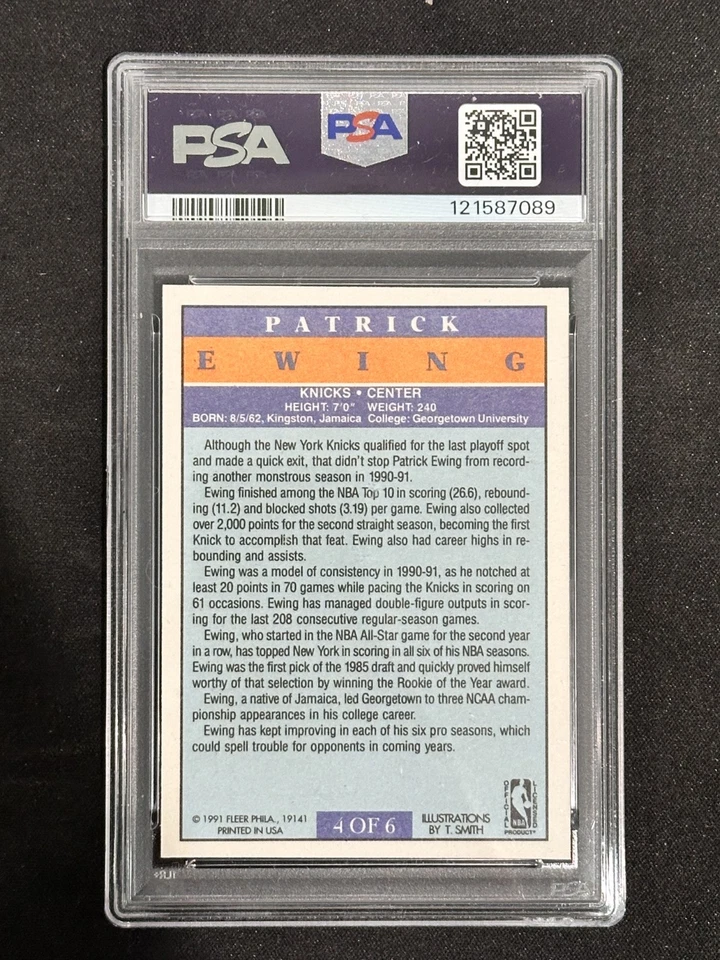 Fleer 1991 — Pro-Visions — Patrick Ewing — 💎 Como nuevo PSA 10 Foto 2 de 2