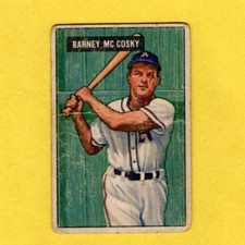 1951 Bowman Barney McCosky #84 Philadelphia Athletics FAIR/GOOD- FREE SHIPPING