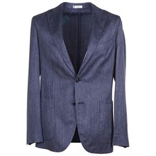 Boglioli Blue Lightweight Wool-Silk-Linen 'K Jacket' 38R Eu 48 Sport Coat NWT