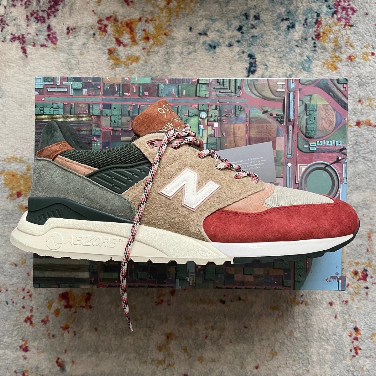 DS KITH Ronnie Fieg x The Frank Lloyd Wright Foundation New Balance 998 U998KH1