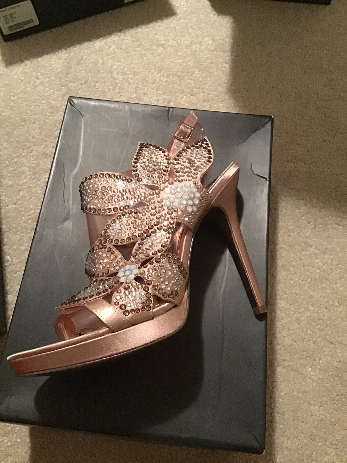 nina shoes rose gold