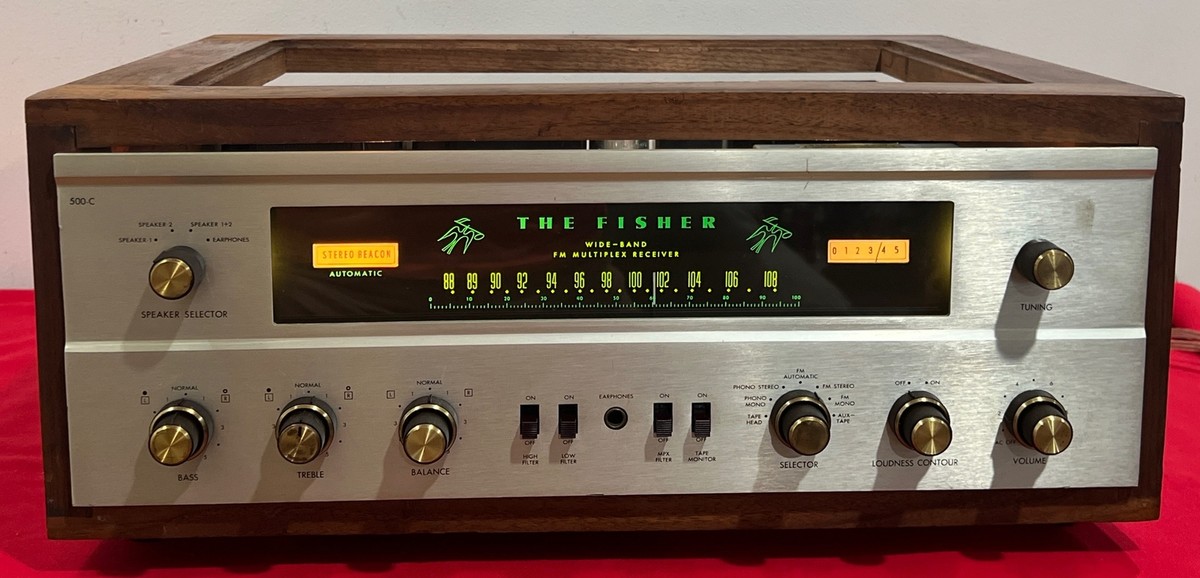 Vintage Fisher 500C FM Stereo Receiver With Custom Made Cabinet | eBay