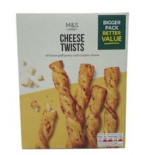 M&S Cheese Twist All Butter Puff Pastry with Gruyere Cheese Made in France 250g