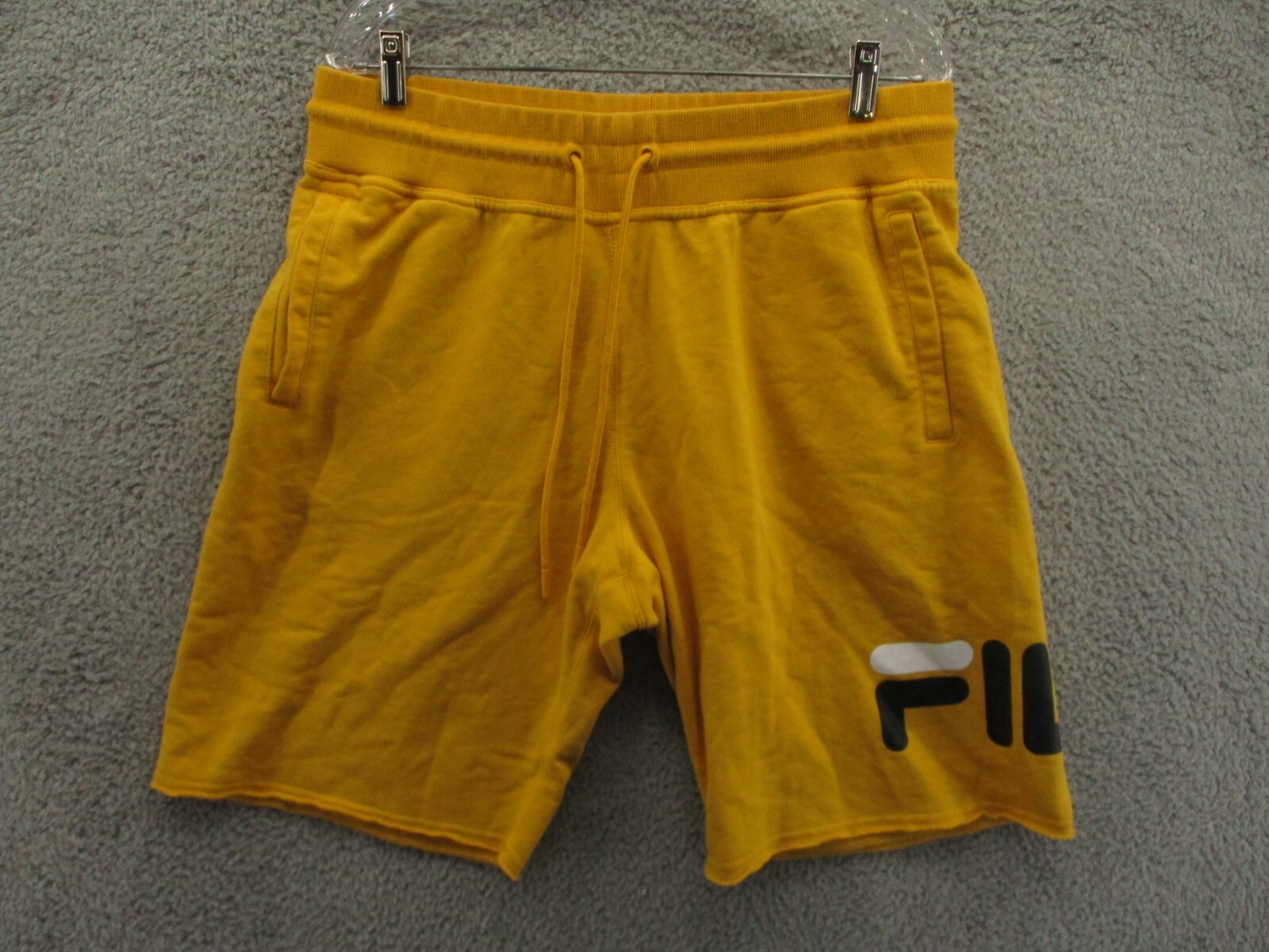 Pantaloncini sudore Fila rilassati pile giallo donna taglia L 34x10