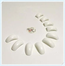 Lamour Aguila Curve White Tips - 500ct each size - (CHOOSE FROM SIZE 0-10)