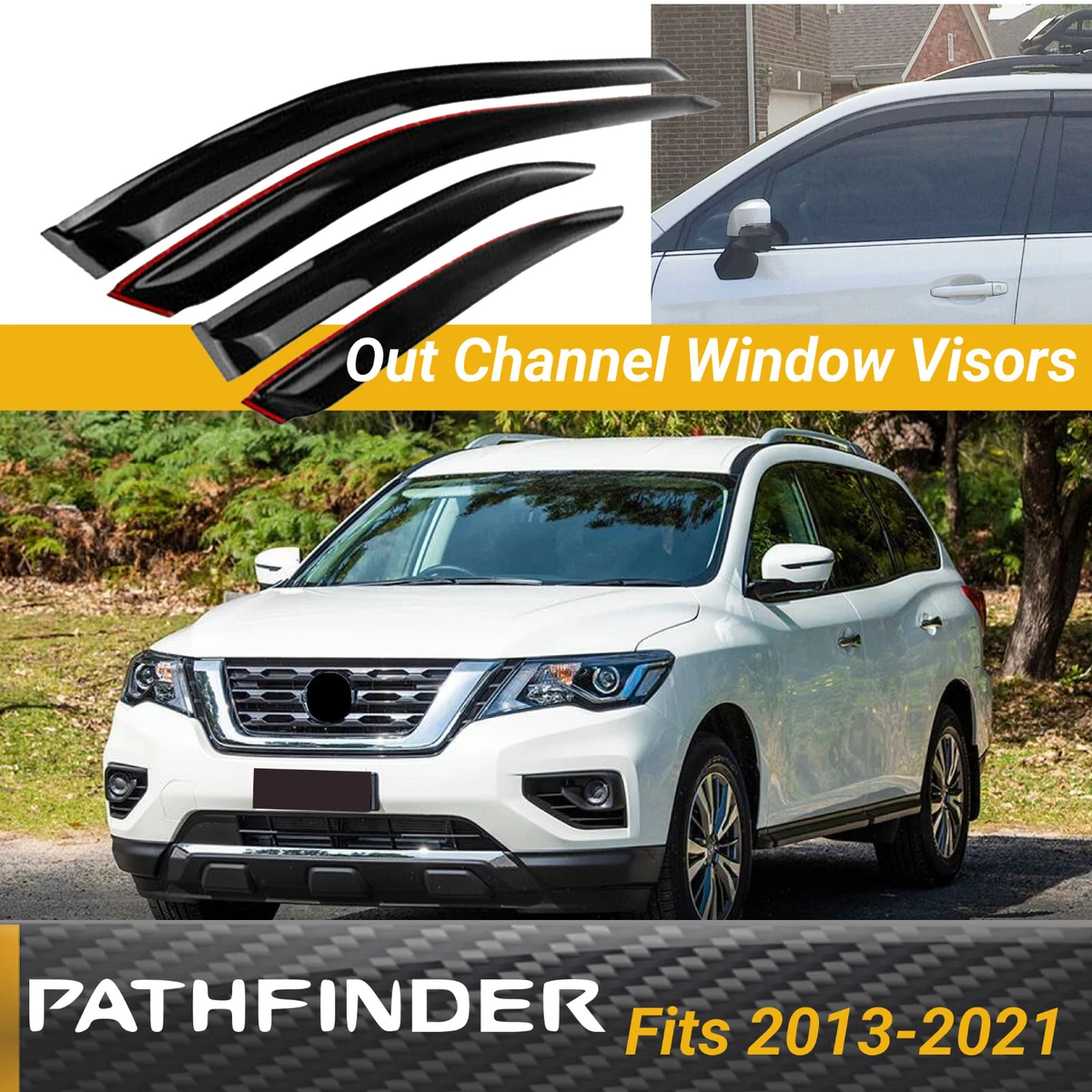 Nissan pathfinder wind deflectors deals