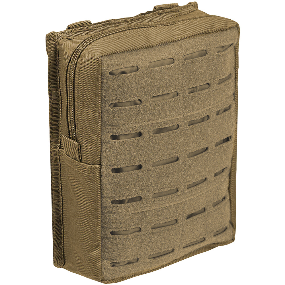 Mil-Tec Laser Cut Belt Pouch Large Multipurpose MOLLE Hunting Army Dark Coyote