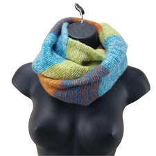 Women's Infinity Scarf Colorful Knit One Size Striped Neck Warmer