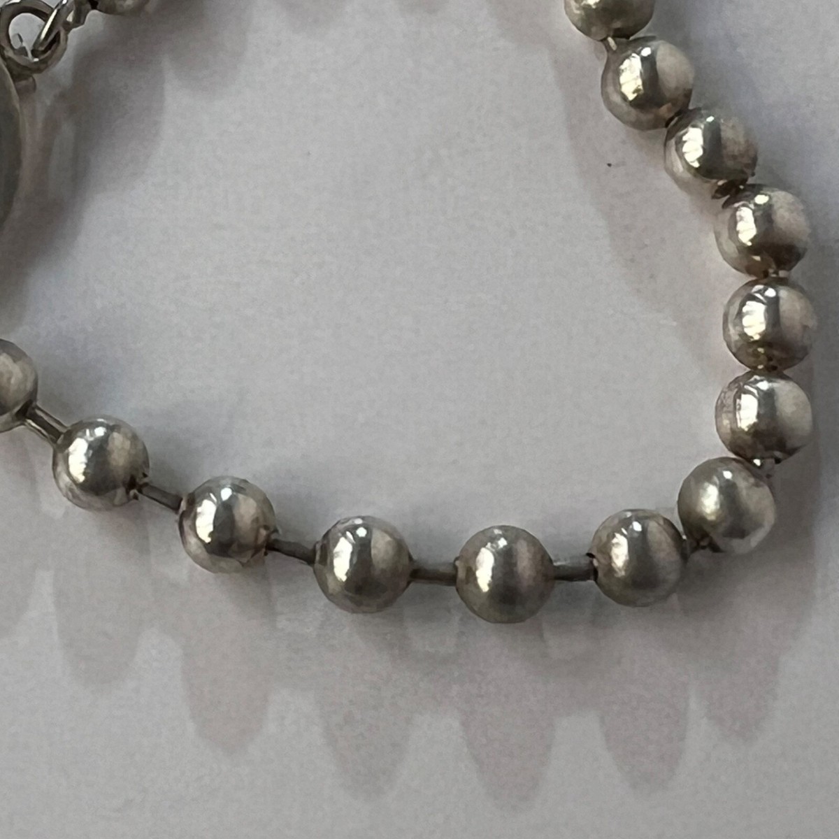GUCCI Silver 925 Ball Chain Bracelet Unisex 7.9” Made in Italy | eBay