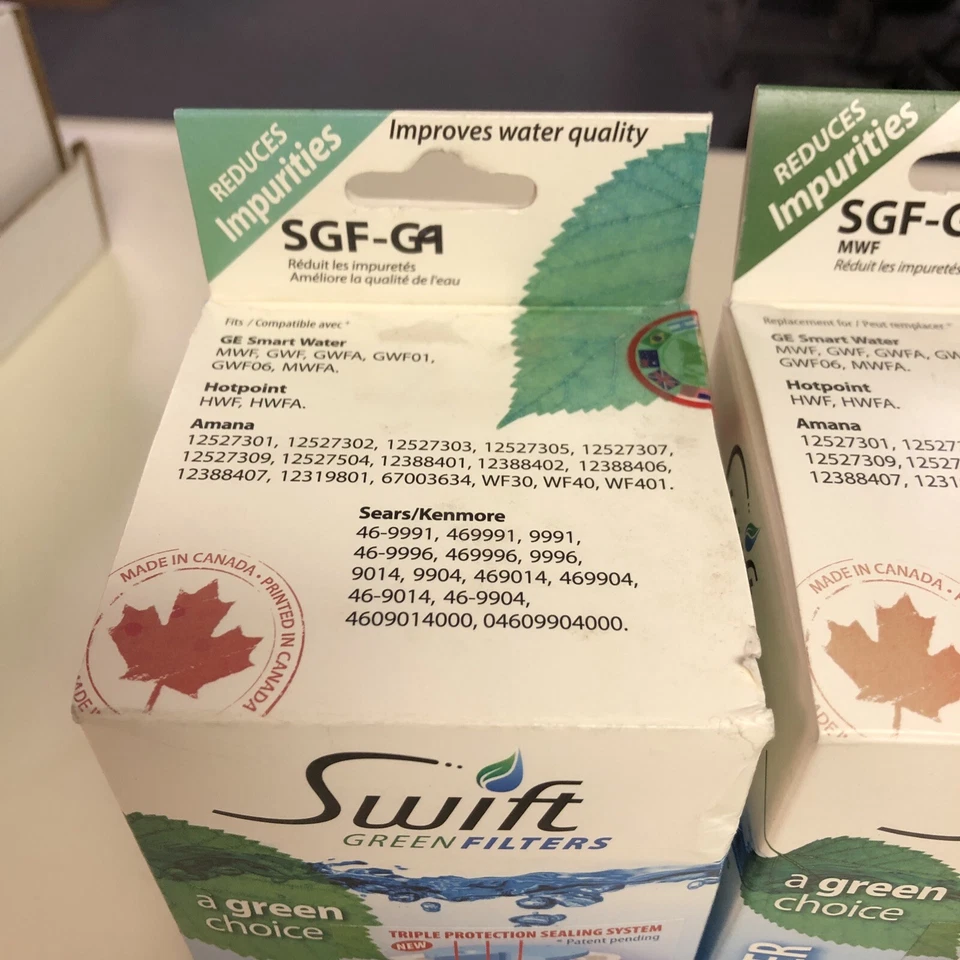 #9 GE MWF WF287 101057A Comparable Refrigerator Water Filter SGF-G9 2 Pack - Image 2 of 4