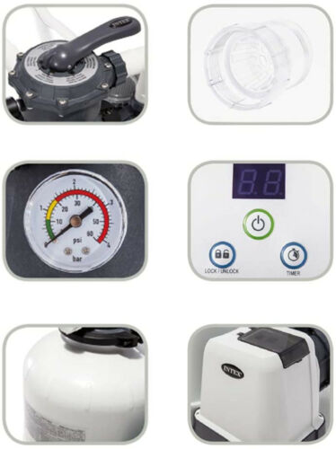 INTEX 26644GS - Rcd Bomba Filtro de Arena - SX1500 4 ,5m ³L / Hr ,Hasta 20m ³ - Imagen 3 de 4