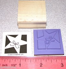 Star Rubber Stamp Single String Tied Teachers Good Job Stampin Up Holiday Blocks