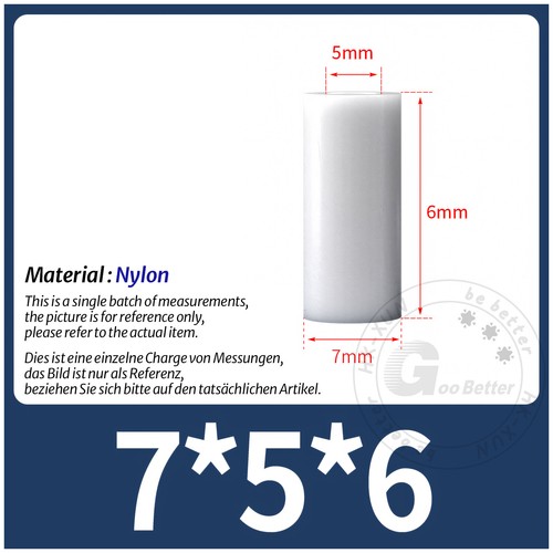 White Nylon Standoff Plastic Spacers Washers M3 | M4 | M5 | M6 | M8 | M10 | M12 - Picture 107 of 234