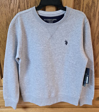 U.S.Polo Assn. Sweatshirt boys size 14-16 item 238009 color med heather grey