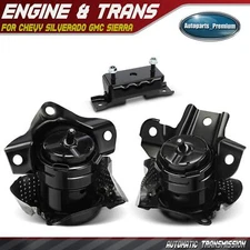 3x Engine Motor & Automatic Transmission Mount for Chevy Silverado GMC Sierra
