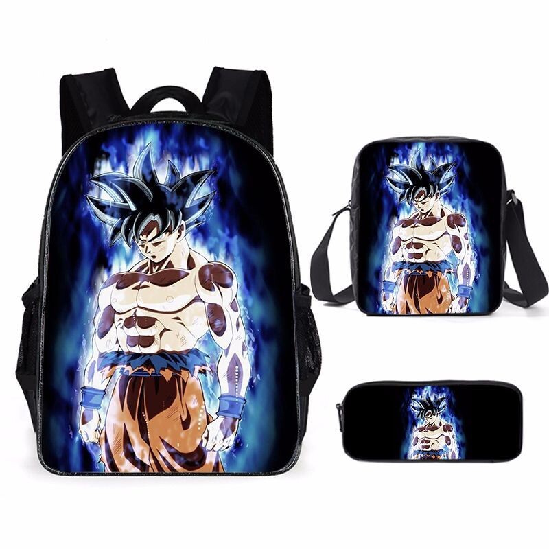 Dragon Ball Conjunto Escolar 2 Mochila + Estuche Son Goku Ultra Instinct Manga
