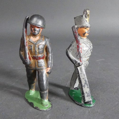 2 Vintage 1930's Barclay Manoil Lead Metal Figures Soldier & West Point Cadet - Picture 6 of 12