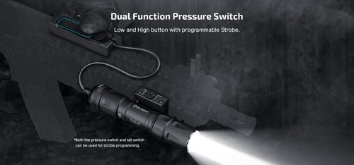 Linterna de montaje en riel recargable Olight Odin S 1500 lúmenes (MLOK-Tan) - Imagen 8 de 10