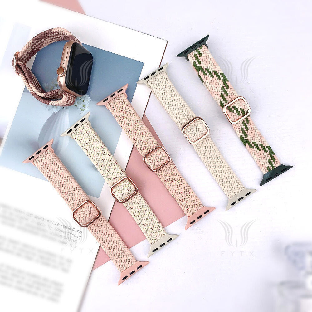 Band Slim Nylon Braided Loop Strap For Apple Watch Series10