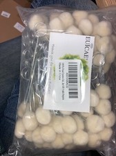 100 Pieces Wool Daubers Practical Ball Brush Set, Leather Dye Tool with Metal H2