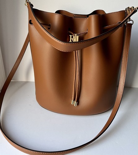 Andie Drawstring Bucket Bag Tan Brown 