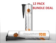 12x Alphachem Polyurethane FC40 High Strength Sealant Adhesive Tiger Seal White