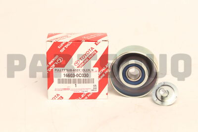 166030C030 Genuine Toyota PULLEY SUB-ASSY, IDLER 16603-0C030 | eBay