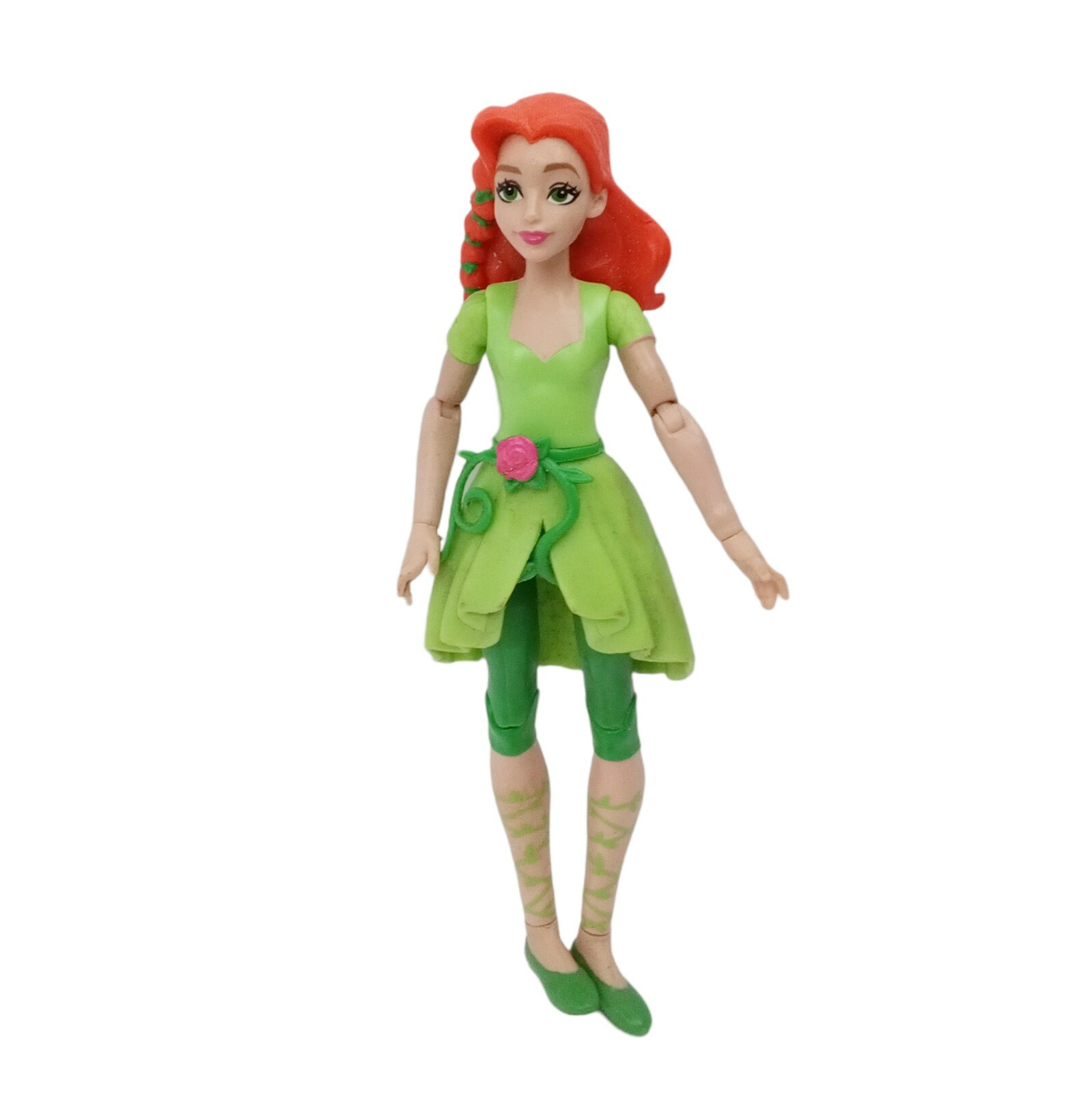 DC Girls Poison Ivy Super Hero Green Dress Red Hair Articulated 6" Mattel  2015 | eBay