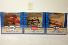 Xonex 54200 Roadmaster and Flexible Flyer Miniature Ornament Set  1:20 Scale