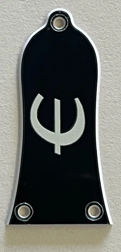 Guitar For Fit Gibson Epiphone Truss Rod Cover Plate logo Guitar Black