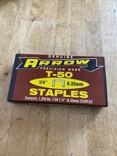 Arrow Staples T-50 1/4” Staples 6.35mm Arrow Fastener Co. Vintage Precision Made